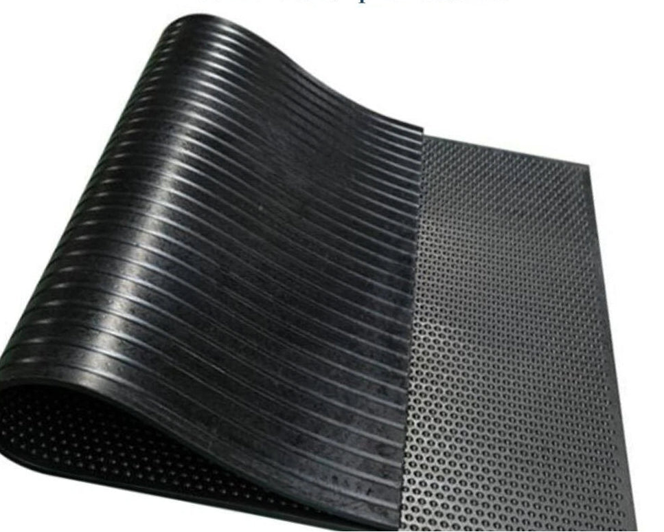 Gym Rubber Flooring mat, Bubble design, 6ftx4ftx12mm, Heavy Duty Large, 25kg