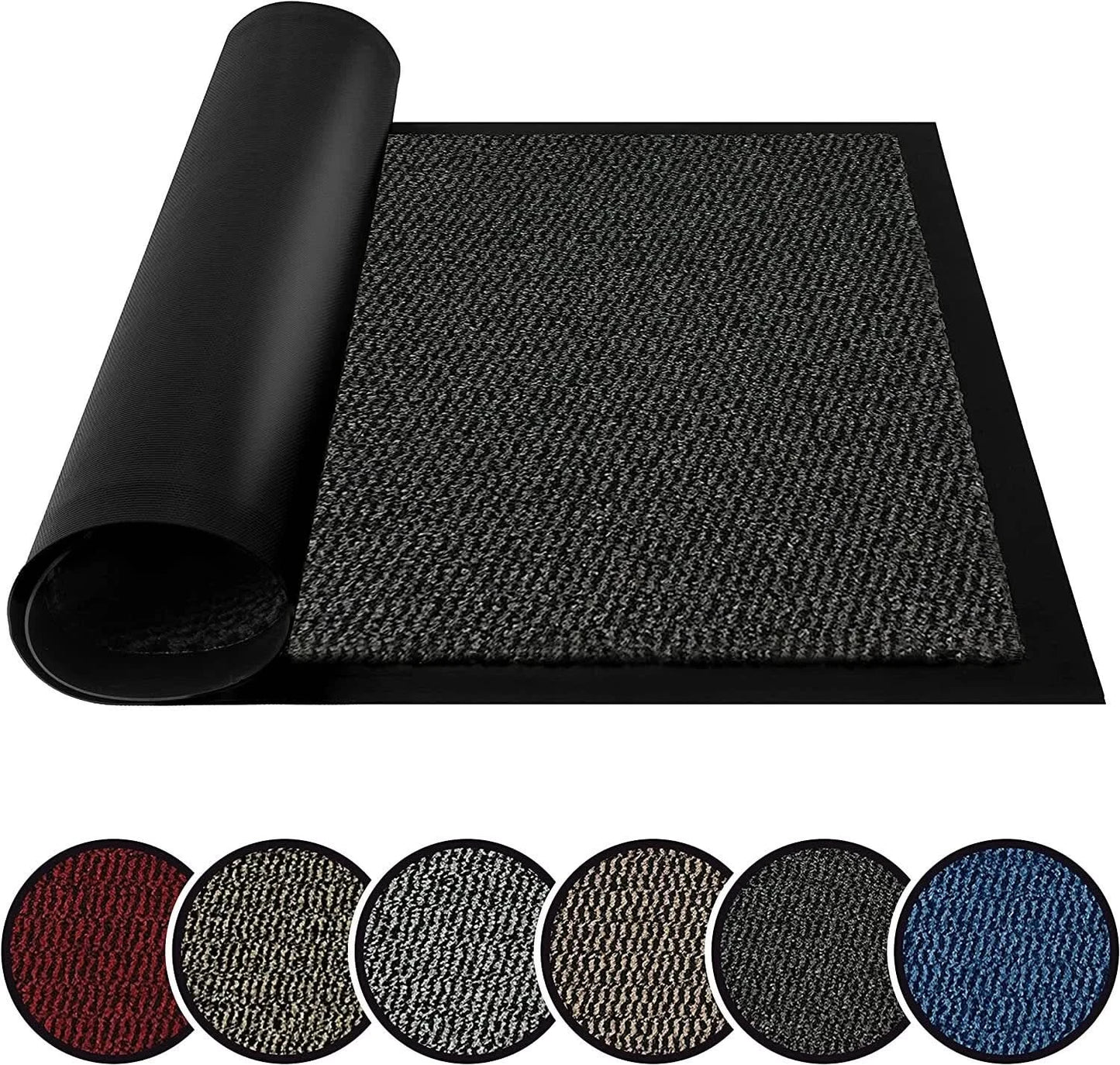 Heavy Duty Kitchen Floor Runner Rug - Non-Slip Moisture Absorbent Doormat Carpet