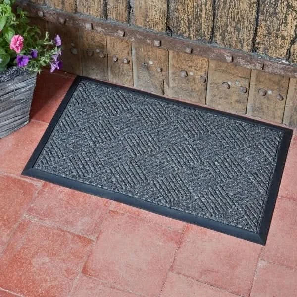 4Pcs Kitchen Floor Mat Non-Slip Backing Runner Anti Fatigue Rug Set Door Decors