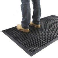 Large Outdoor Rubber Entrance Mats Anti Slip Drainage Door Mat Flooring 0.9x1.5