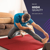36 Gym YOGA Floor Nonslip Mats red, Interlocking, EVA Foam Exercise Floor