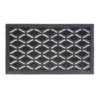 Rubber Door Mats Eye & Circle Design Dirt Scrapper Heavy Duty Non-Slip 40 X 70cm