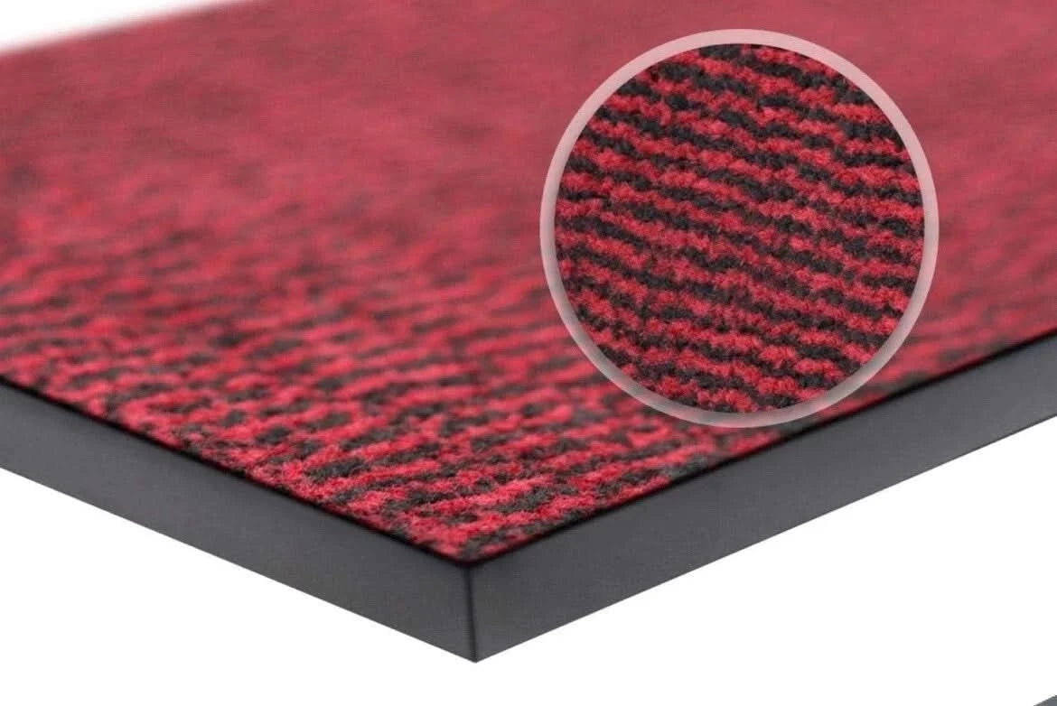 Wellmax Red Dirt Trapper Doormat Entrance mat Non Slip Mat Absorbent Rug 90x60cm