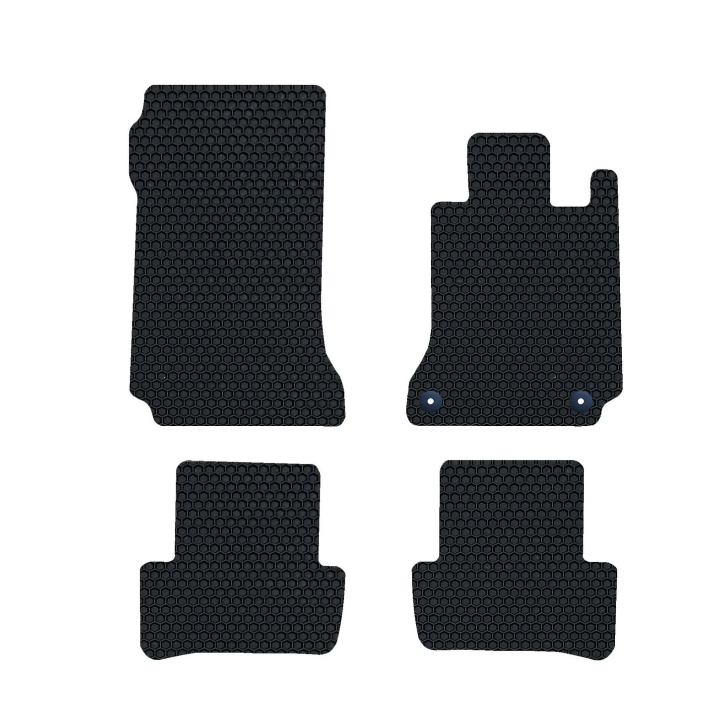 Mercedes C Class W204 2007-2014 GENUINE DELUXE Tailored Rubber Car Mats Black Se