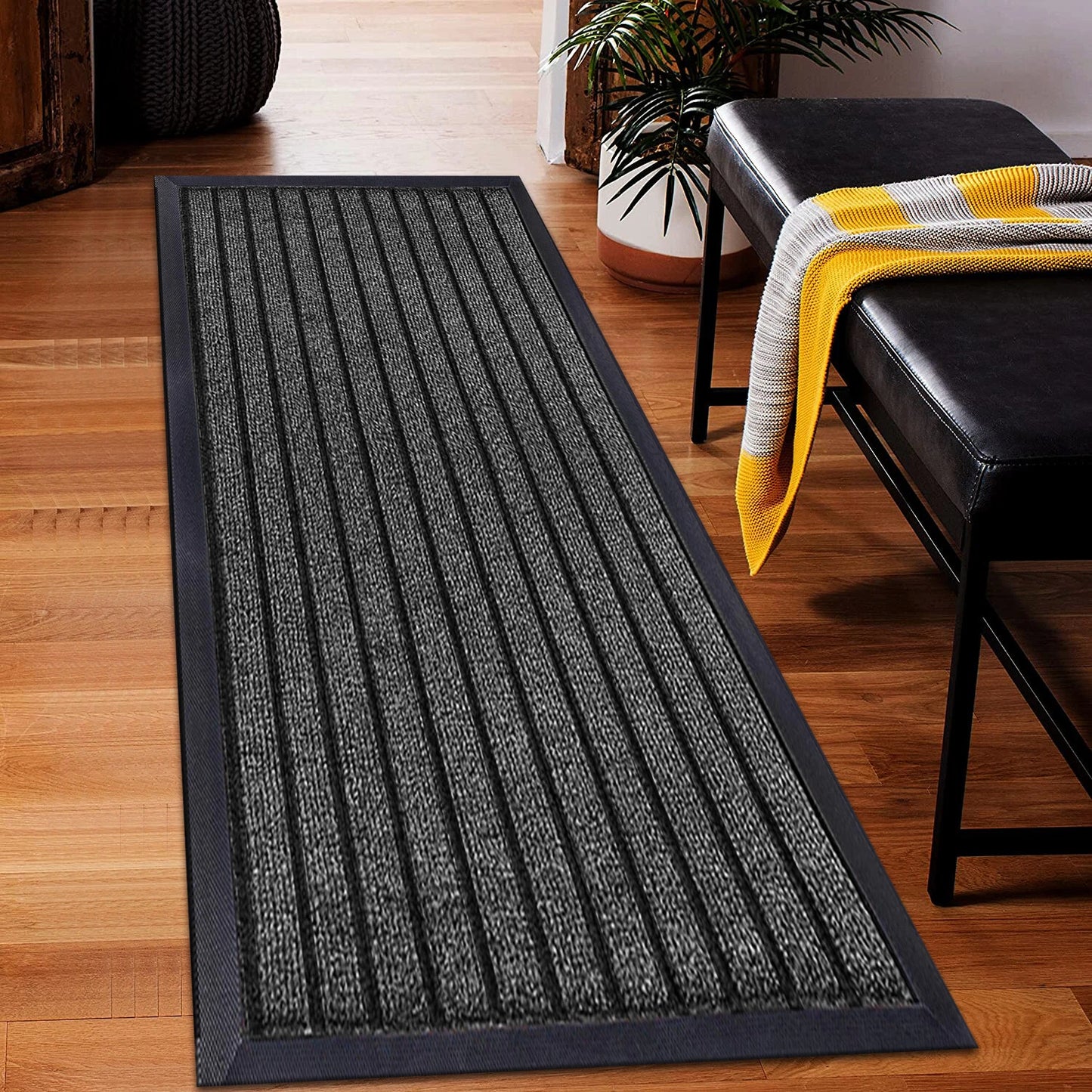 Non Slip Door Mats Indoor Outdoor Hallway Runner Rubber Backed Kitchen Floor Mat