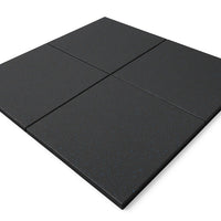 Rubber Gym Home Garage Floor Mat Tiles Flooring Heavy Duty 15mm Thick Black