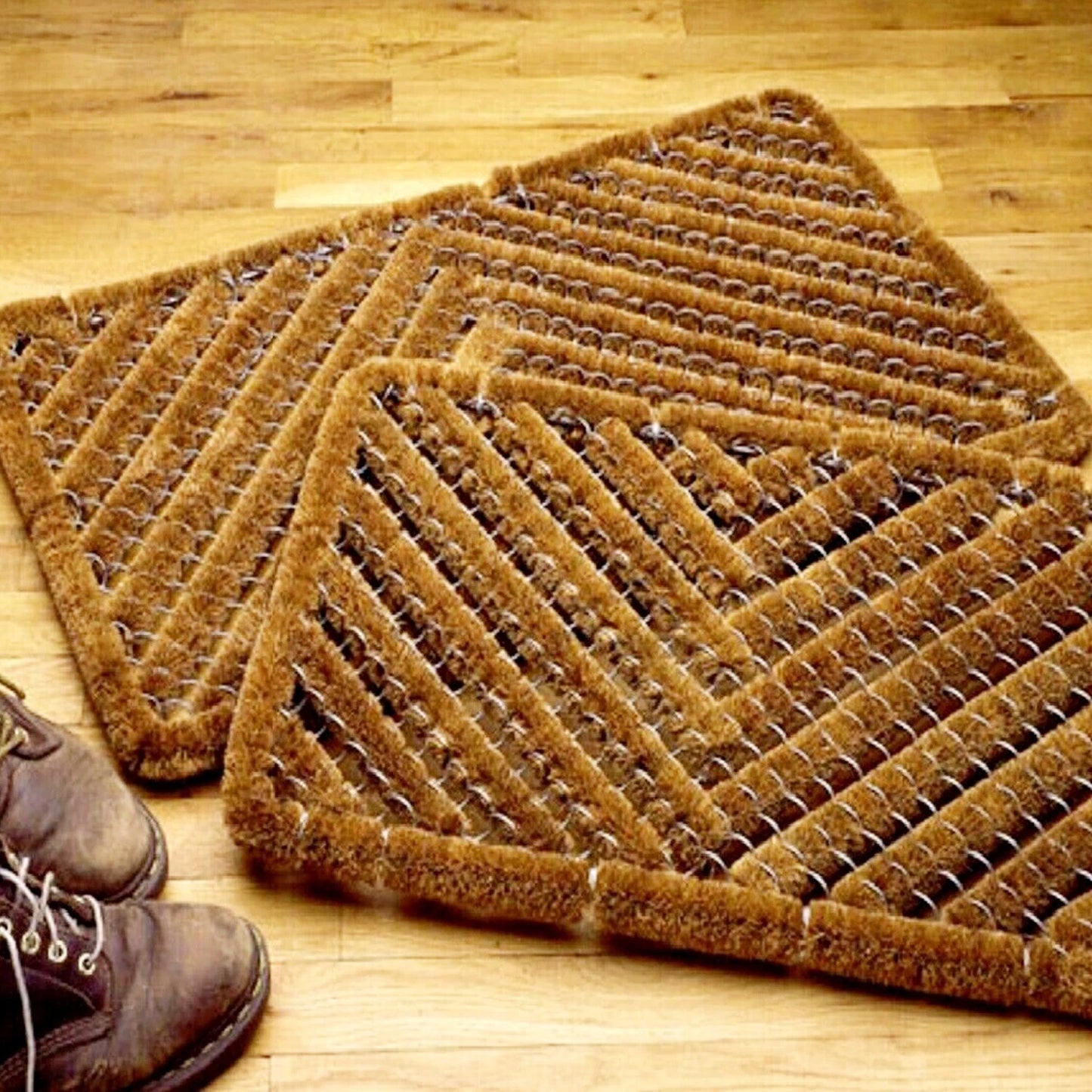Heavy Duty Door Mat Shoe Scraper Entrance Doormat Outdoor Wire Frame Mat 39x59cm