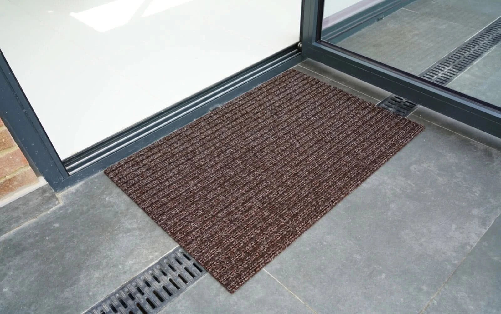 Non Slip Coir Style Heavy Duty Rubber Back Door Entrance Indoor Outdoor Mats
