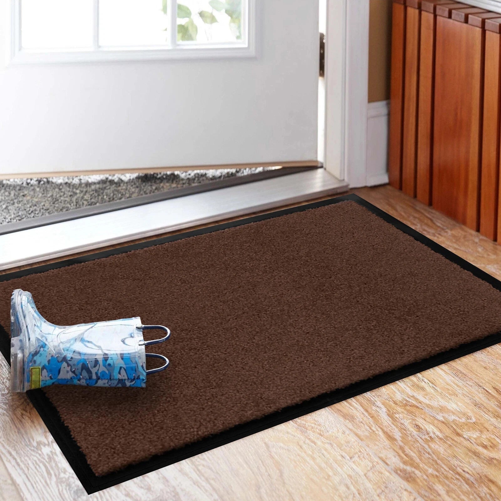 Dirt Trapper Door Mat Heavy Duty Non-Slip Washable Entrance Rug Indoor & Outdoor