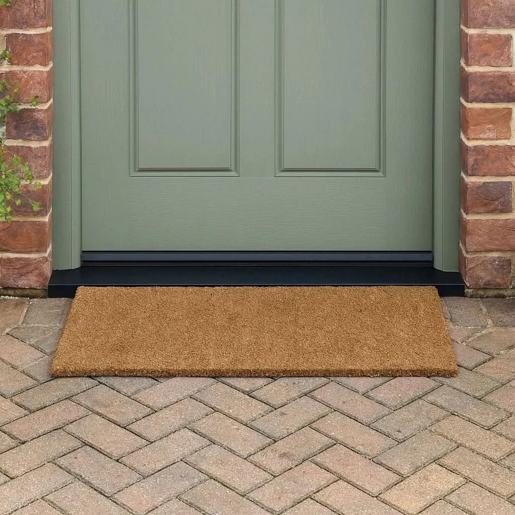 Coir Matting Entrance Mats – Heavy Duty Anti-Slip Rubber Backing - Multiple Size