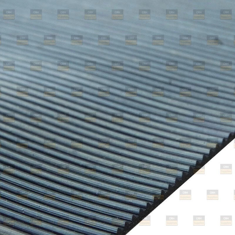 3mm Grooved Anti Slip Rubber Matting Fine Ribbed / Squares & Strips in all sizes