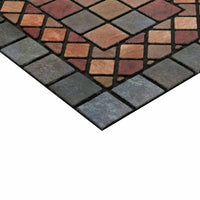 Elegant Tile Mat Barrier Doormat Eco-Friendly Scrape and Non-Slip Doormat75x44cm
