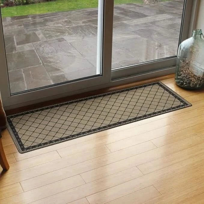 New Non Slip Rubber Backed Runner Door Floor Mat Rug Indoor Outdoor Hallway Mats