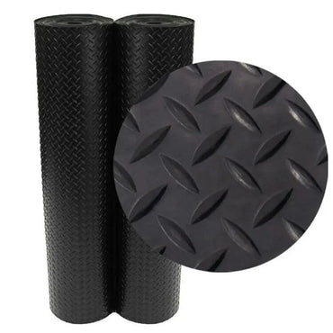 Rubber Flooring Matting Heavy Duty Mat Garage Industrial Gym Work Van Shed 1.5m