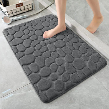 Water Absorbing and Anti Slip Mat, Memory Cotton Floor Mat, Bathroom Floor Mat