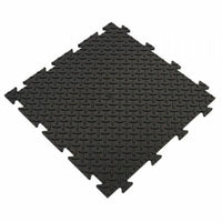 Garage Interlocking Floor Tiles Vinyl Workshop Flooring Checked Bubble Matting