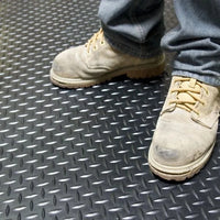 Rubber Flooring Matting Diamond Heavy-Duty Non-Slip Garage Van Shed Car