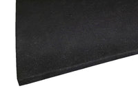 BLACK NEOPRENE PLAIN SPONGE/FOAM RUBBER SHEET 1M WIDE X 1.5mm - 12mm THICK