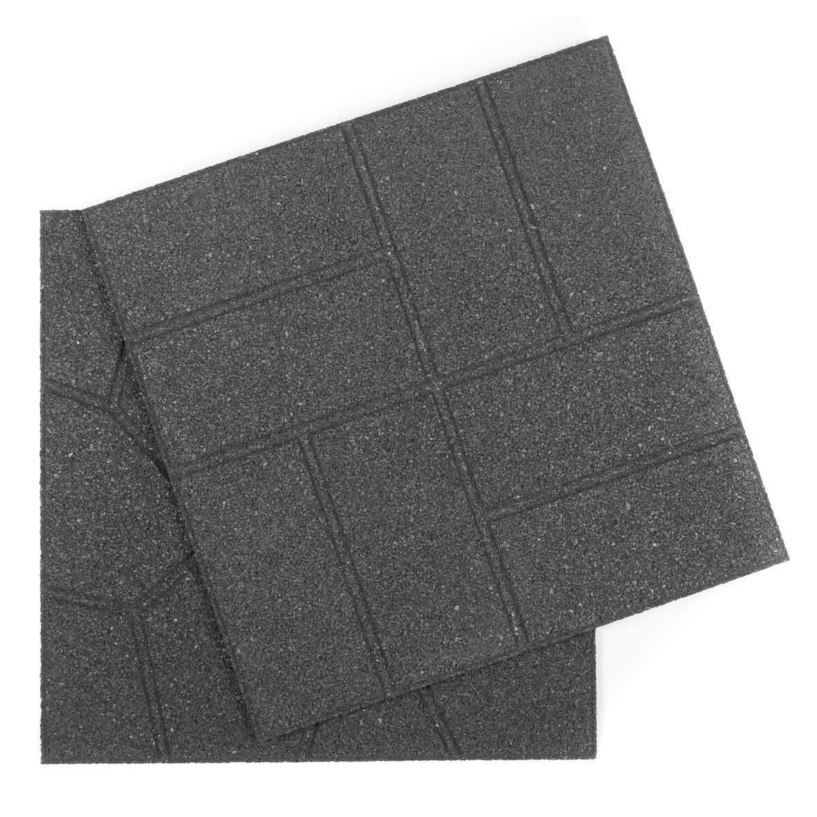 Nicoman Paver Stone Recycled Rubber Stepping Stone Decking Tile For Garden Patio