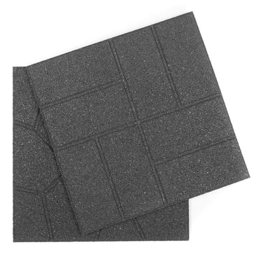Nicoman Paver Stone Recycled Rubber Stepping Stone Decking Tile For Garden Patio