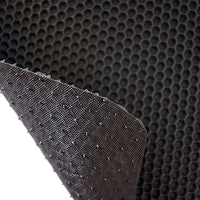 Black Doormat Hexagon Pattern Heavy Duty Non Slip Rubber Door Mat Entrance Mat