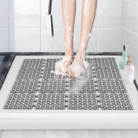 Extra Large Shower Mat Non Slip Mats Strong Suction Anti Mold Square Rubber Mat