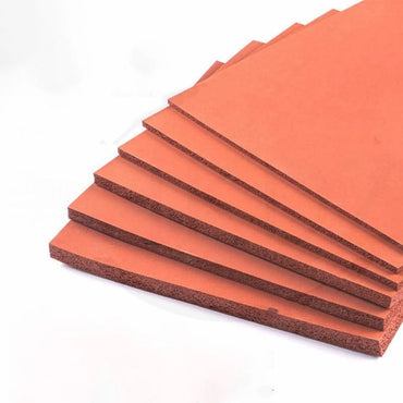 Thick 1-30mm Red Foam Sheet Sponge Rubber Gasket Seals Sheets Silicone Plate Pad
