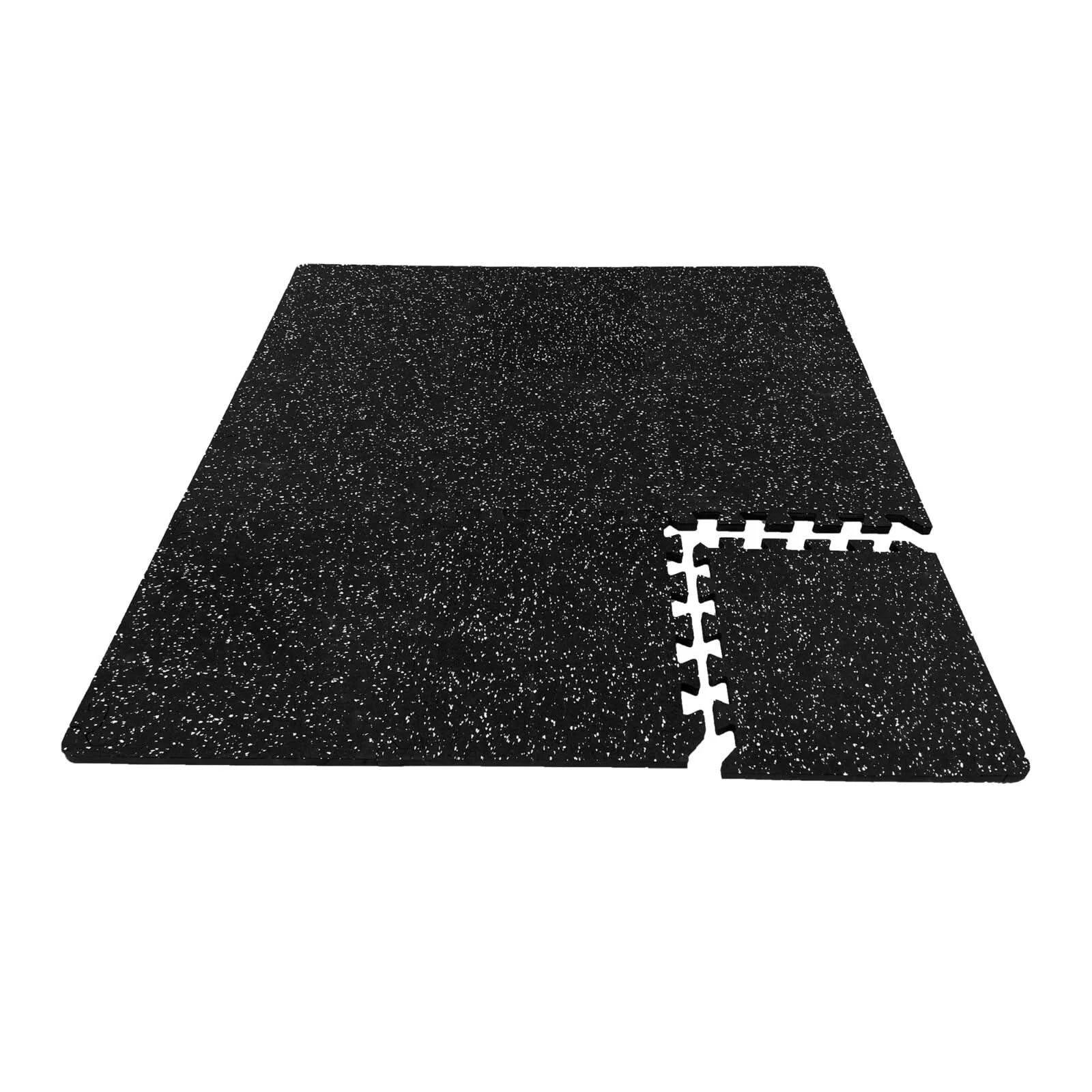 Rubber Mat Home Office Yoga Gym Garage Workshop Showroom Floor Interlocking Tile