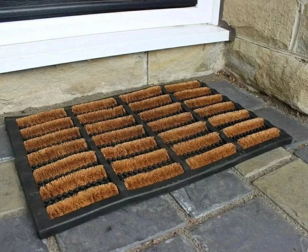 Door Mat Nimbus Coir Heavy Duty Welcome Entrance Mat Non Slip Indoor Outdoor Mat