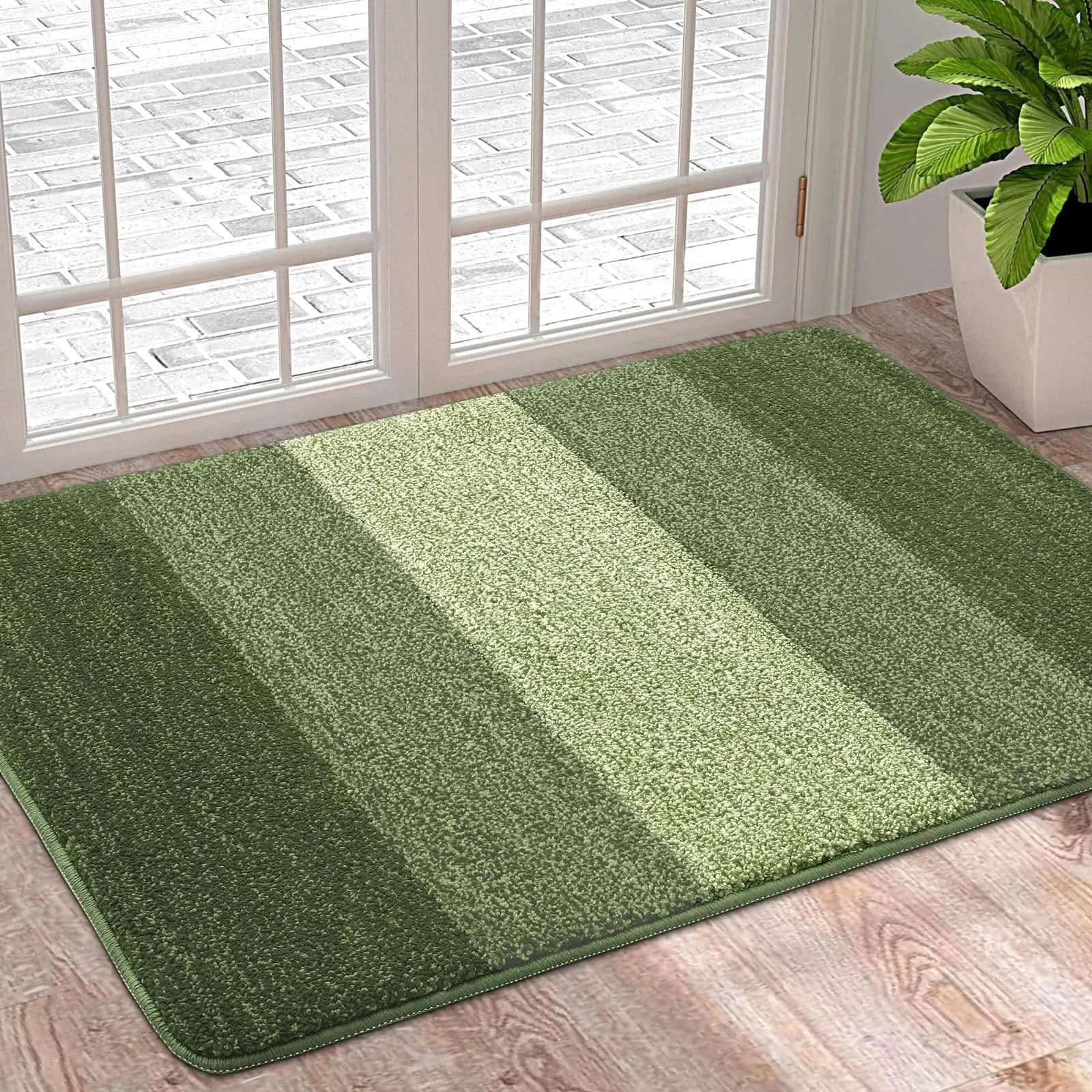 Door Mats Indoor Machine Washable Soft Doormats Dirt Trapper Super Absorbent