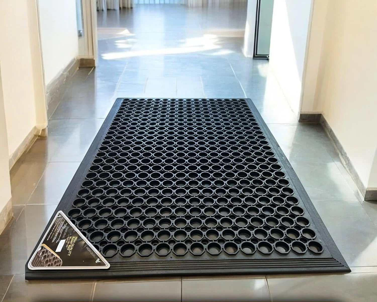 Commercial Rubber Mat Anti-Fatigue Non-Slip Drainage Floor Mat for Outdoor Use