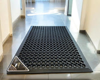 Commercial Rubber Mat Anti-Fatigue Non-Slip Drainage Floor Mat for Outdoor Use