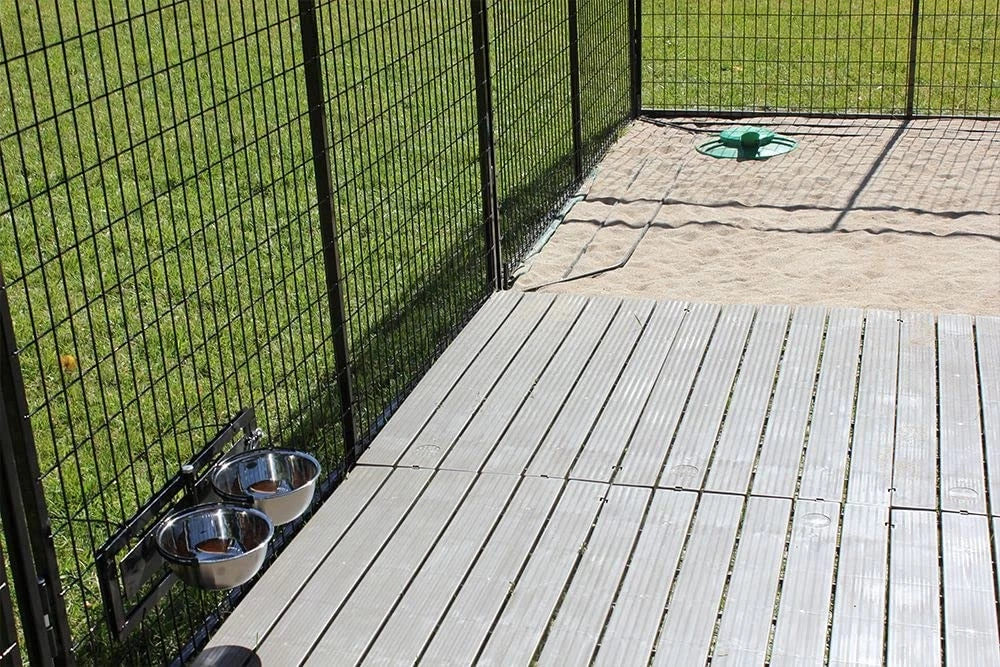 Cove Products Single Large 2 X 4 Raised Dog Kennel Run Flooring Panel Gray