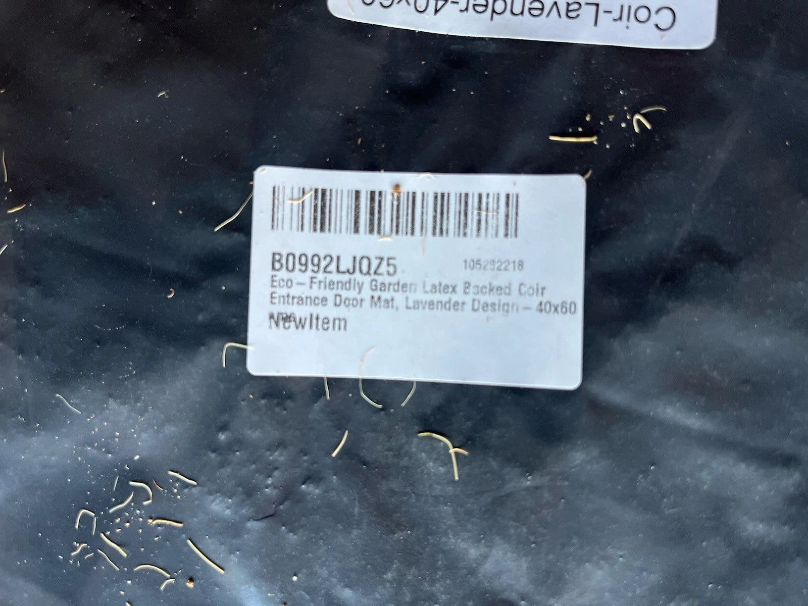 Coir Entrance Door Mat Eco-Friendly Garden Latex Packed, Lavender 60x40xm