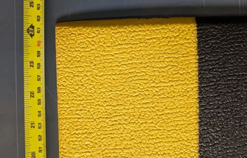 Anti Fatigue Mat Sponge Rubber Black/Yellow - 3ft x 2ft x 10mm Thick