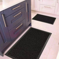 2PK Large Heavy Duty Rubber Barrier Non Slip Door Mat Runner Rugs Back Hall