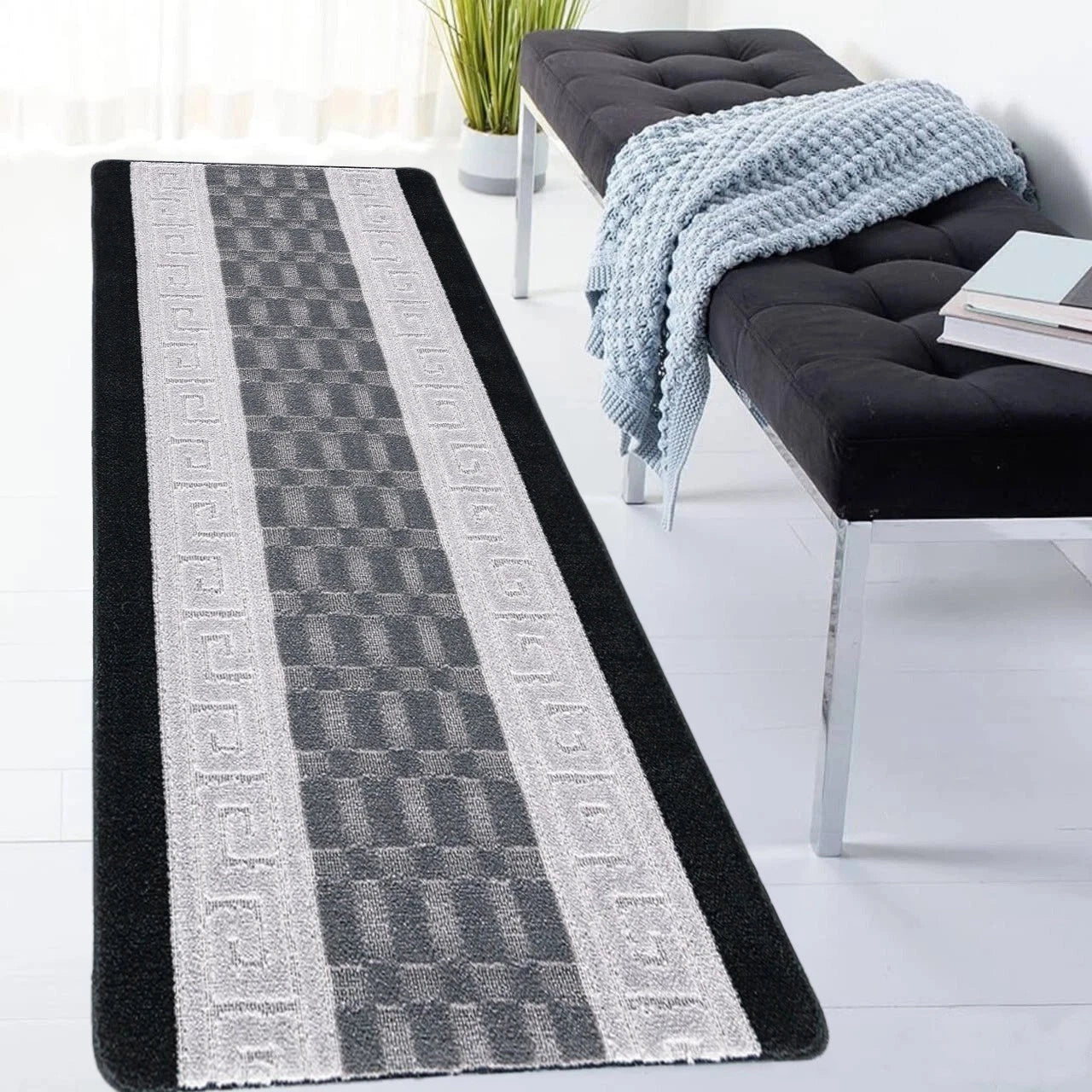 Non Slip Rugs Long Hallway Runner Kitchen Carpet Floor Mat Bedroom Rug Door Mats