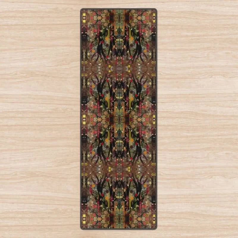 Forest Totem Yoga Mat. High Quality UK Designer, Padded + Non-Slip rubber base