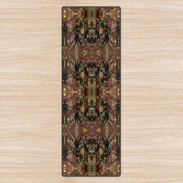 Forest Totem Yoga Mat. High Quality UK Designer, Padded + Non-Slip rubber base