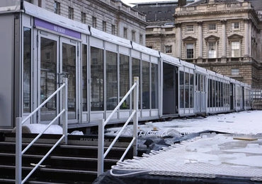 
Photo A2 Death of an Ice Rink London The ice mat melts away as the tempo c2014
