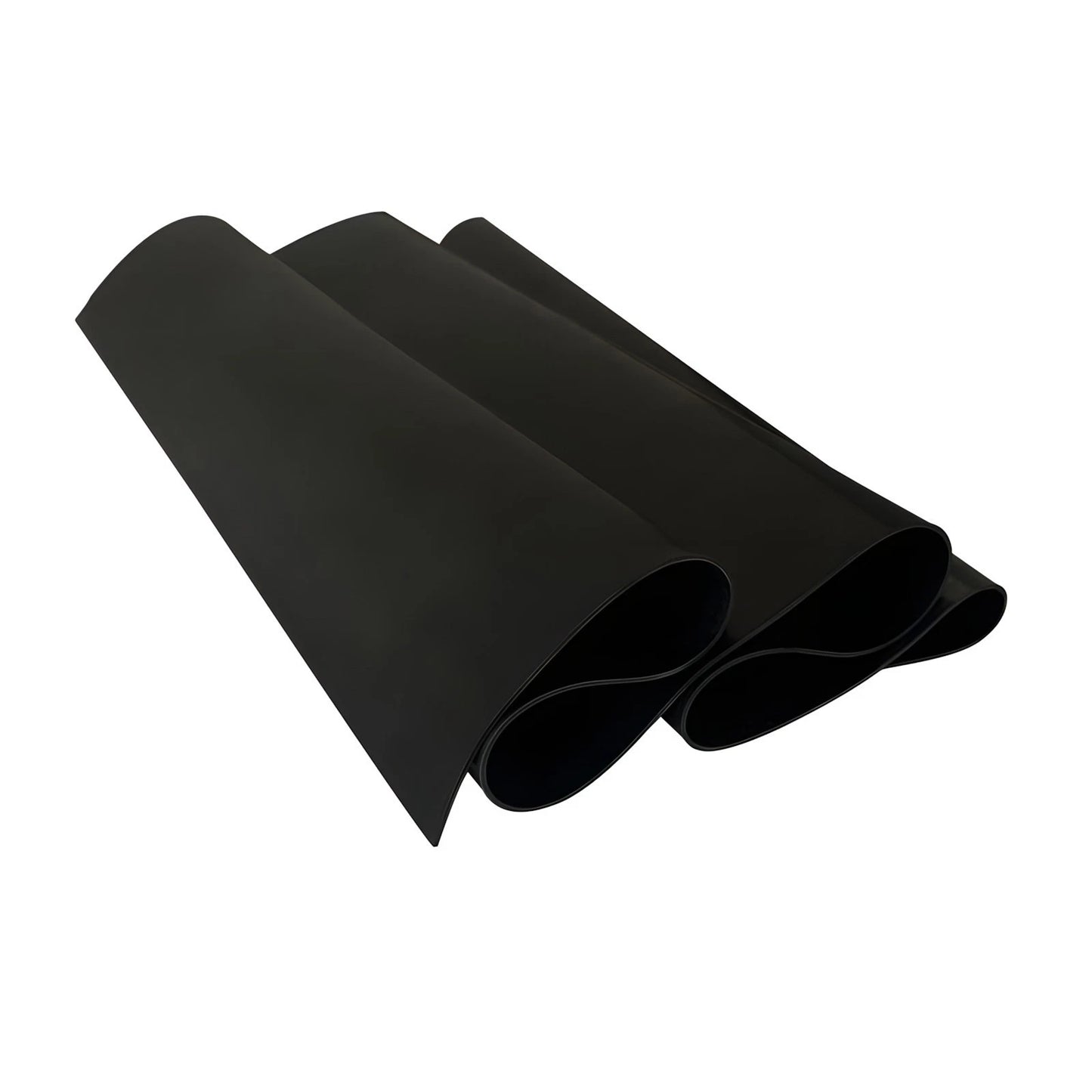 Solid Black Rubber Gasket Sheet - Various Sizes Thickness 1~30mm Length 50~400mm