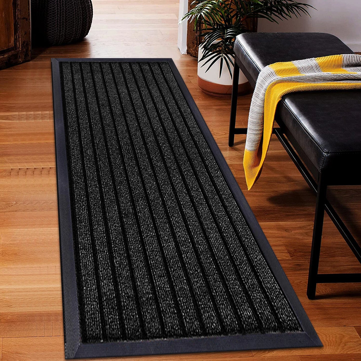 Non Slip Door Mats Indoor Outdoor Hallway Runner Rubber Backed Kitchen Floor Mat