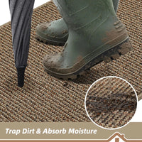 Dirt Trapper Door Mat 20" x 32", Non-Slip Washable Doormats Entrance Mat, Dir...