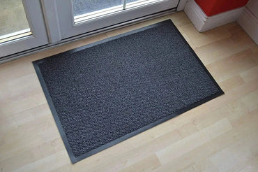 Barrier Mat Large Door Mat Rubber Backed Rug Anthracite (40 X 60cm)