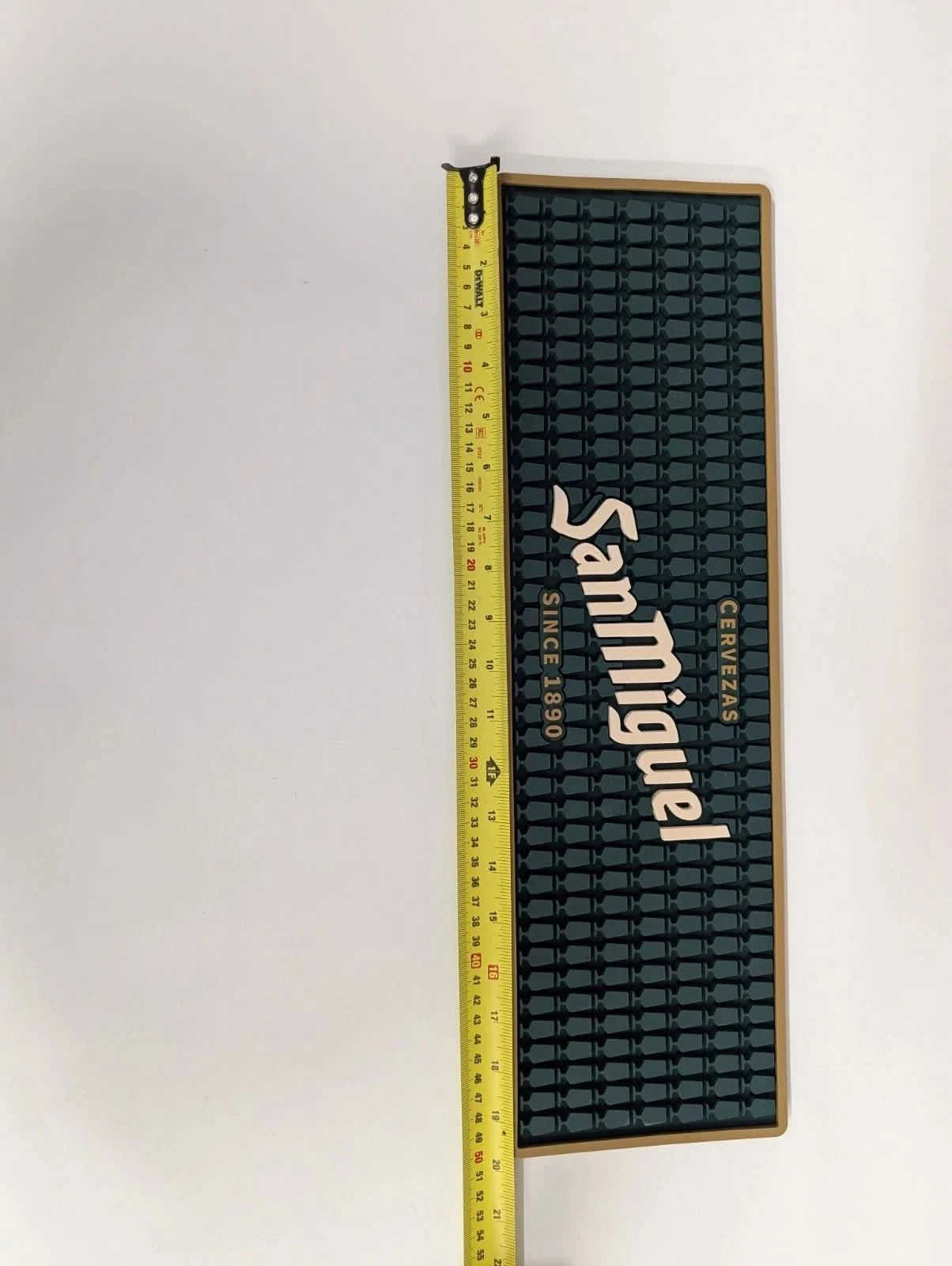 San Miguel Rubber Bar Runner Beer Tap Drip Mat Pub Bar Counter Mat 50x15cm