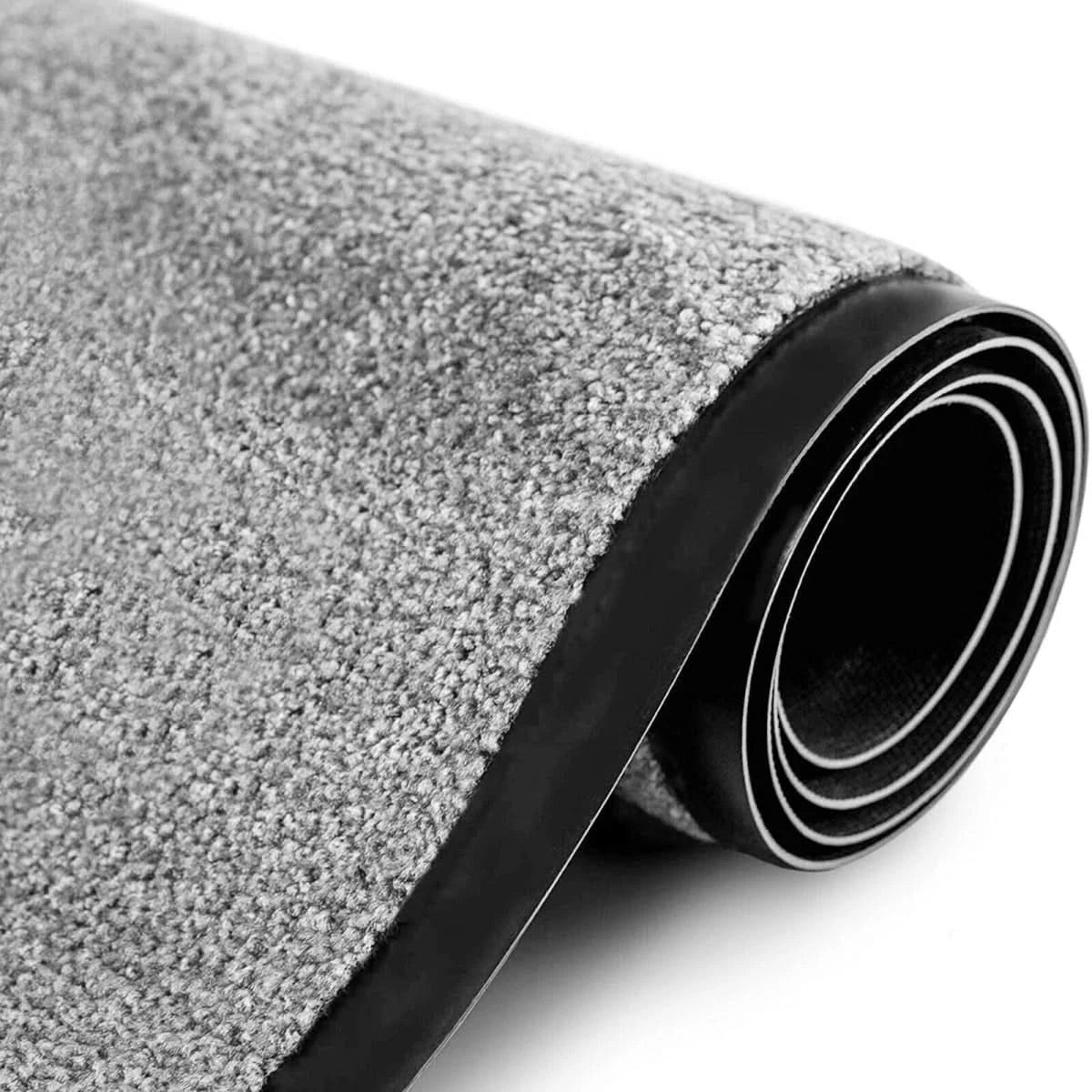 40x60cm Grey Rubber Barrier Mat Non-Slip Door, Kitchen Entrance
