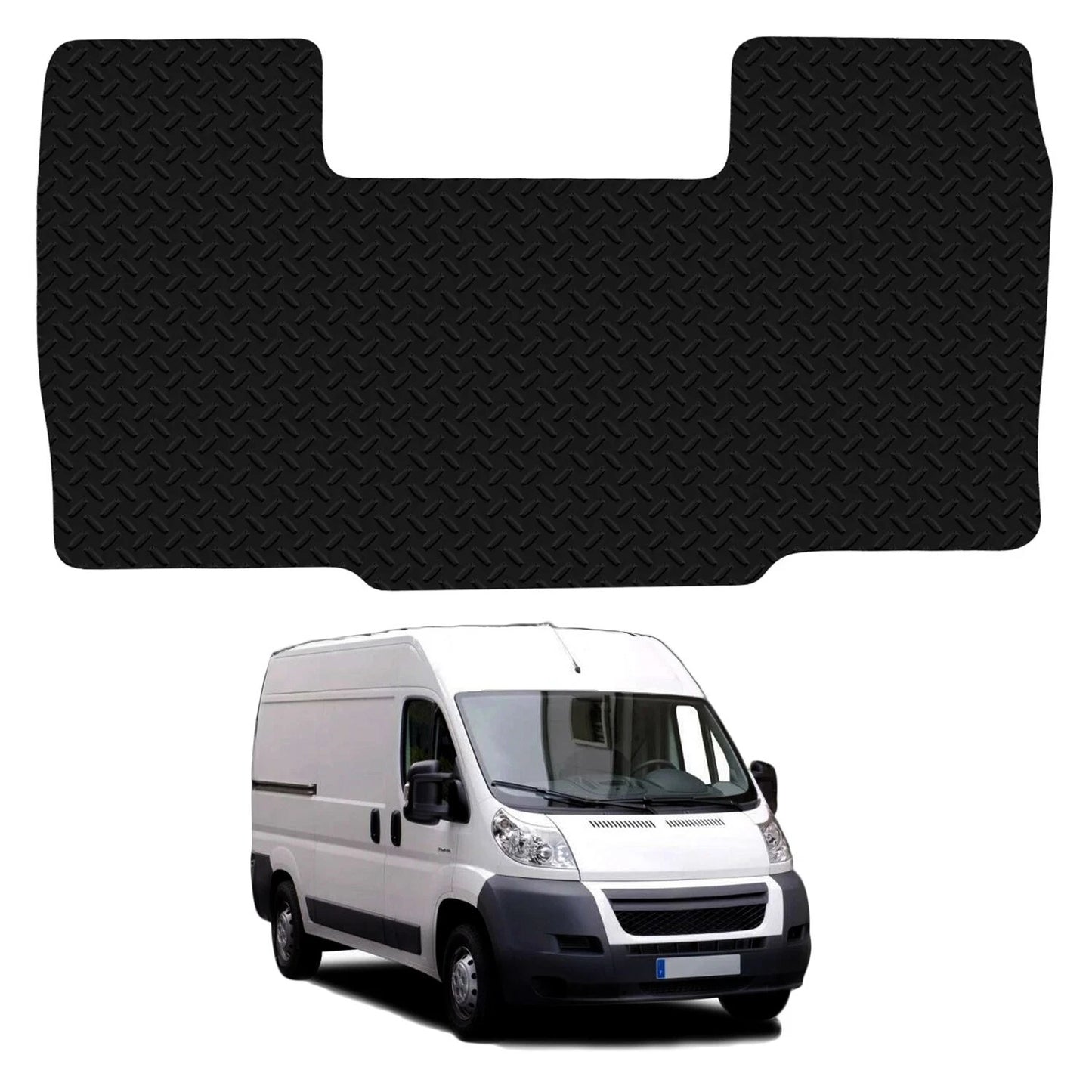 For Citroen Relay 2006 - 2019 Fully Tailored Black Van Floor Mats Rubber 1pc Set
