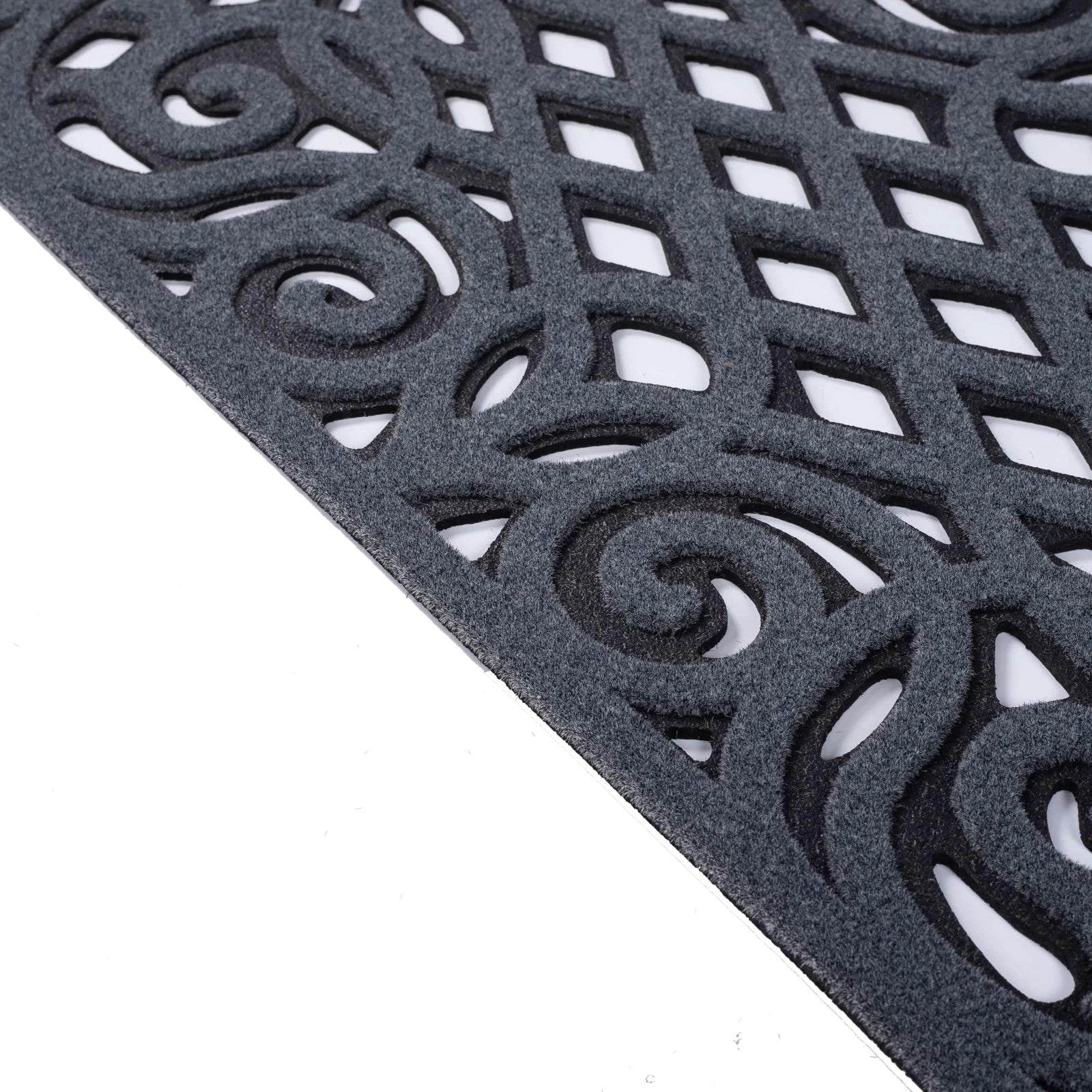 Nicoman Outdoor Rubber Door Mat, 41 x 61 cm (Rectangular), Grey (Drainage)