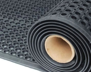 Anti-Slip Industrial Hollow Rubber Mat 10m Long x 90cm Wide Heavy Duty Floor