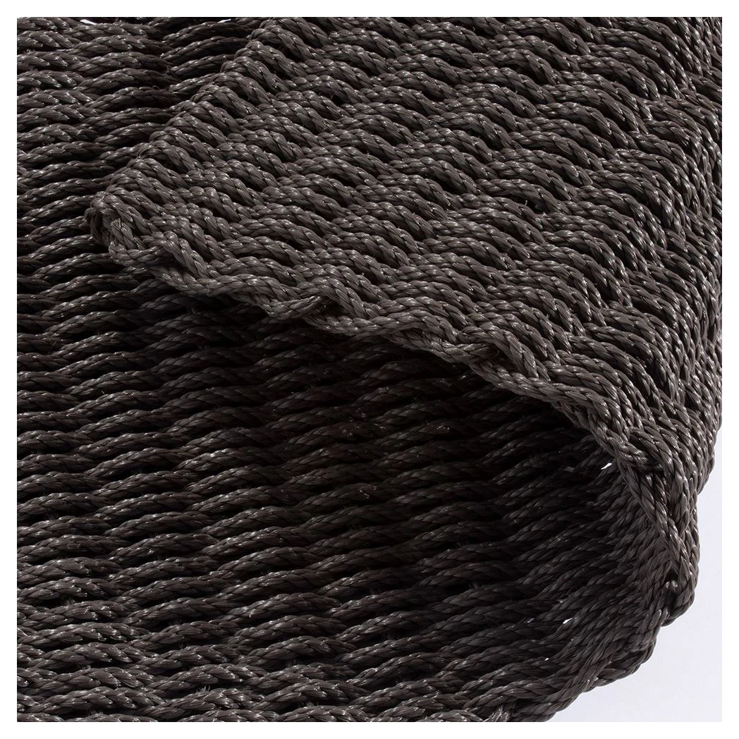 Doormat Grey 55x100cm Biodegradable Polypropylene Reversible Heavy-Duty Door Mat